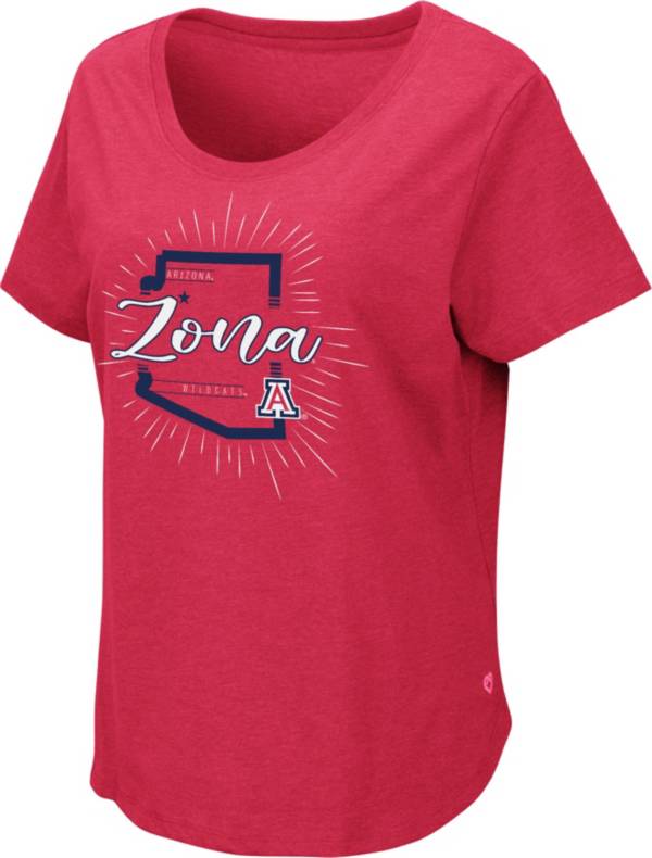 Colosseum Women's Arizona Wildcats Red Myla T-Shirt