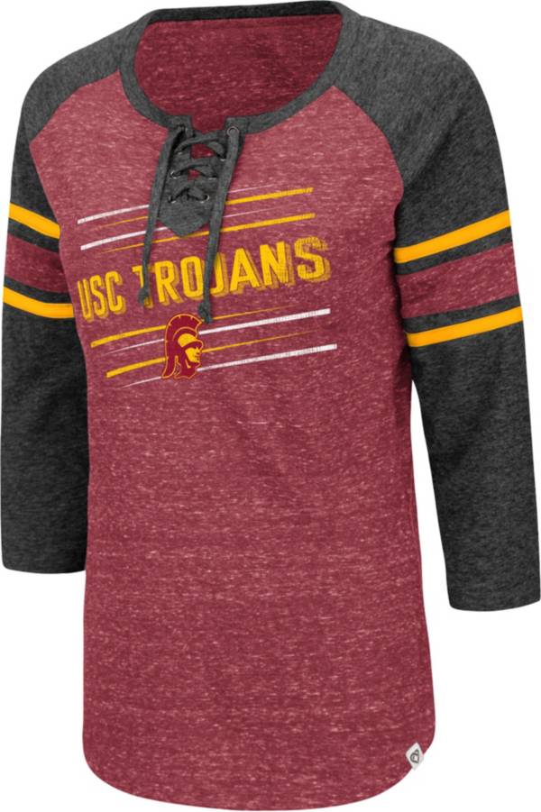 Colosseum Women's USC Trojans Cardinal Pasadena ¾ Sleeve T-Shirt product image