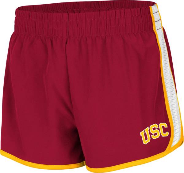 Colosseum Women's USC Trojans Cardinal The Plastics Woven Shorts