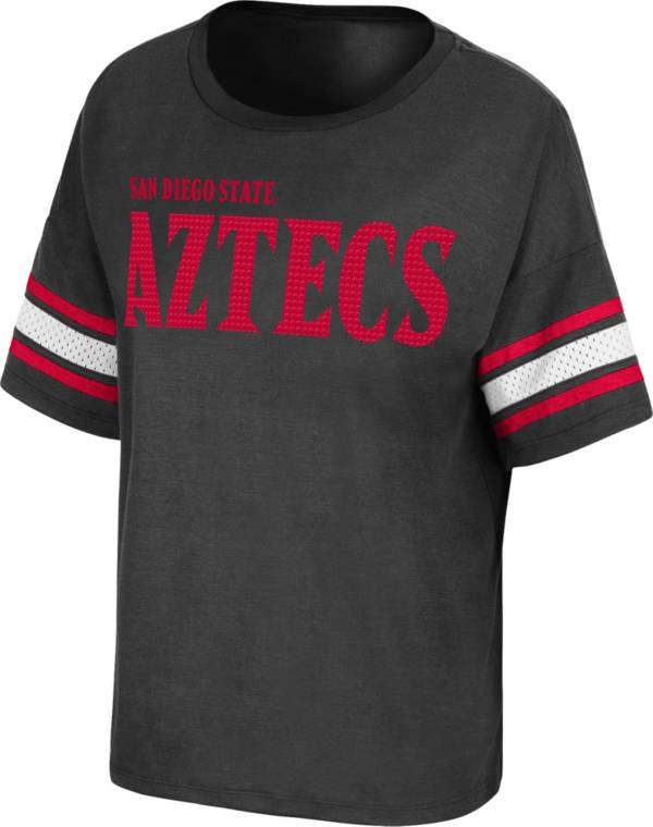 Colosseum Women's San Diego State Aztecs Black Janis T-Shirt