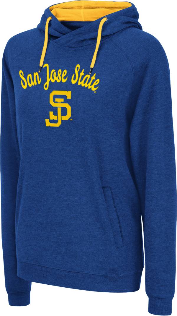 Colosseum Women's San Jose State  Spartans Blue Funnel Pullover Hoodie product image