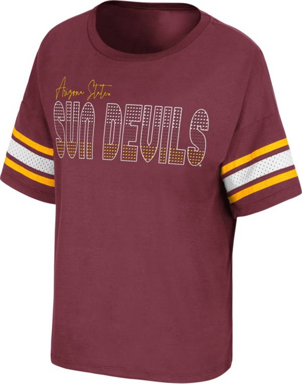 Colosseum Women's Arizona State Sun Devils Maroon Janis T-Shirt