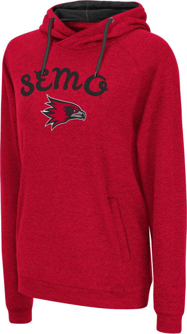 Colosseum Women's Southeast Missouri State Redhawks Red Funnel Pullover Hoodie