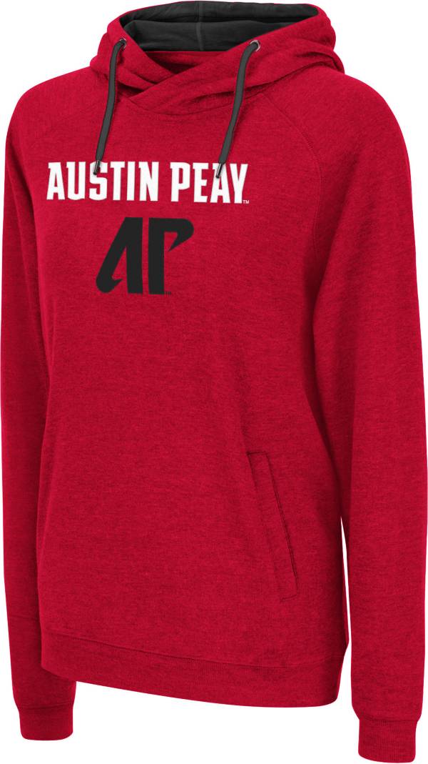 Colosseum Women's Austin Peay Governors Red Pullover Hoodie