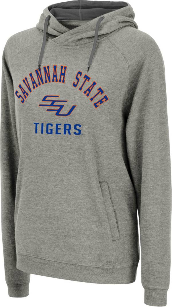Colosseum Women's Savannah State Tigers Grey Pullover Hoodie
