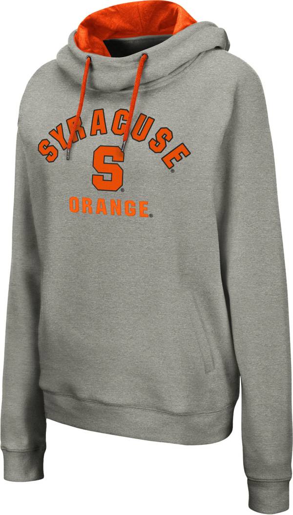 Colosseum Women's Syracuse Orange Grey Funnel Pullover Hoodie product image