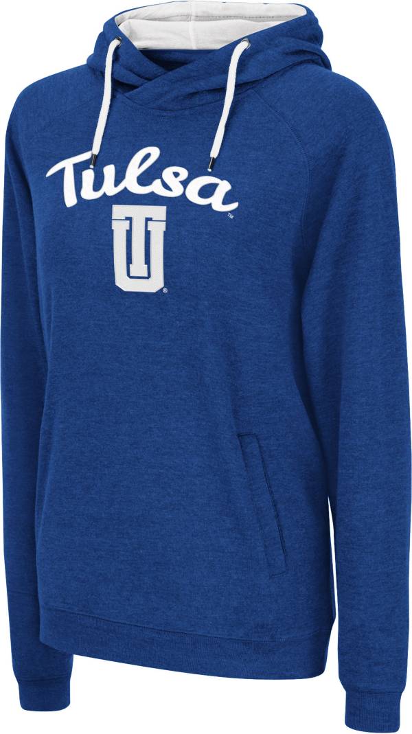 Colosseum Women's Tulsa Golden Hurricane Blue Pullover Hoodie