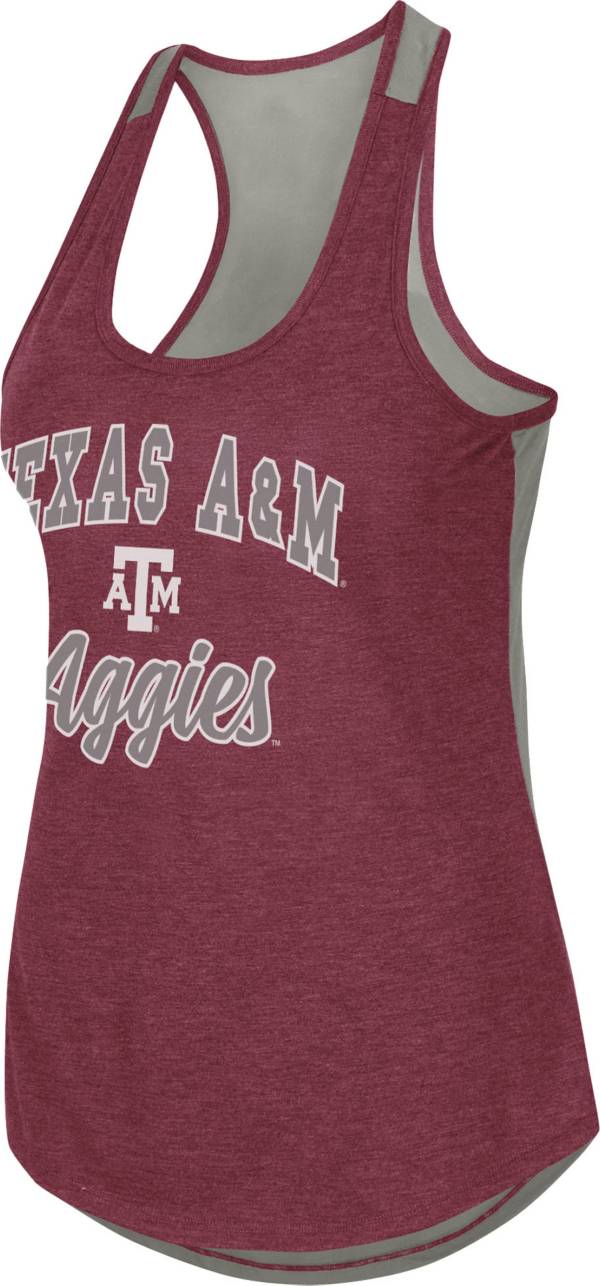 Colosseum Women's Texas A&M Aggies Maroon Mary Racerback Tank Top