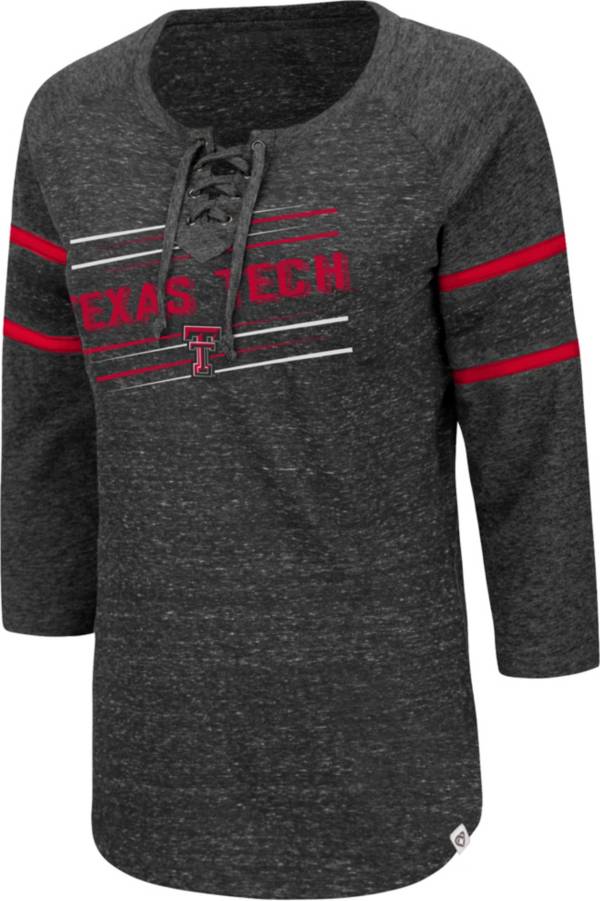 Colosseum Women's Texas Tech Red Raiders Black Pasadena ¾ Sleeve T-Shirt
