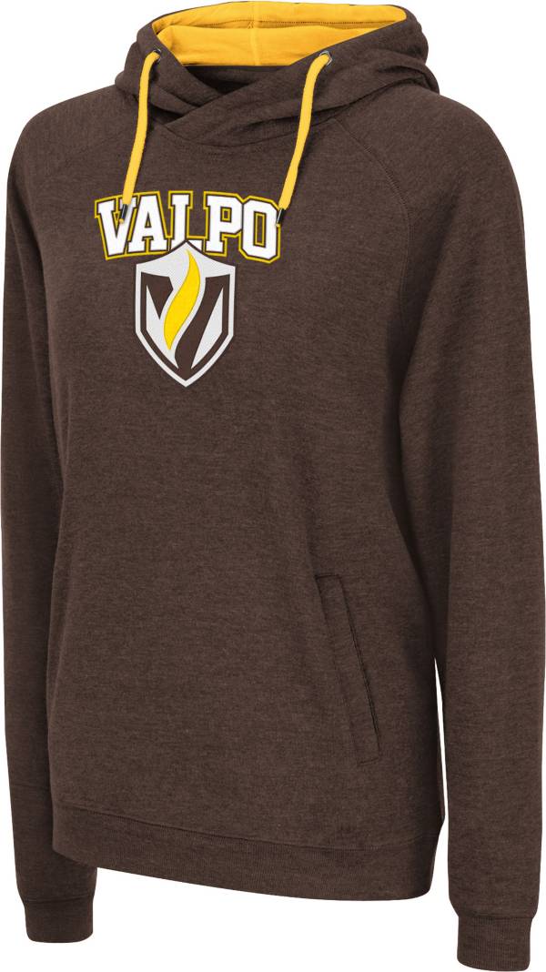 Colosseum Women's Valparaiso Beacons Brown Pullover Hoodie