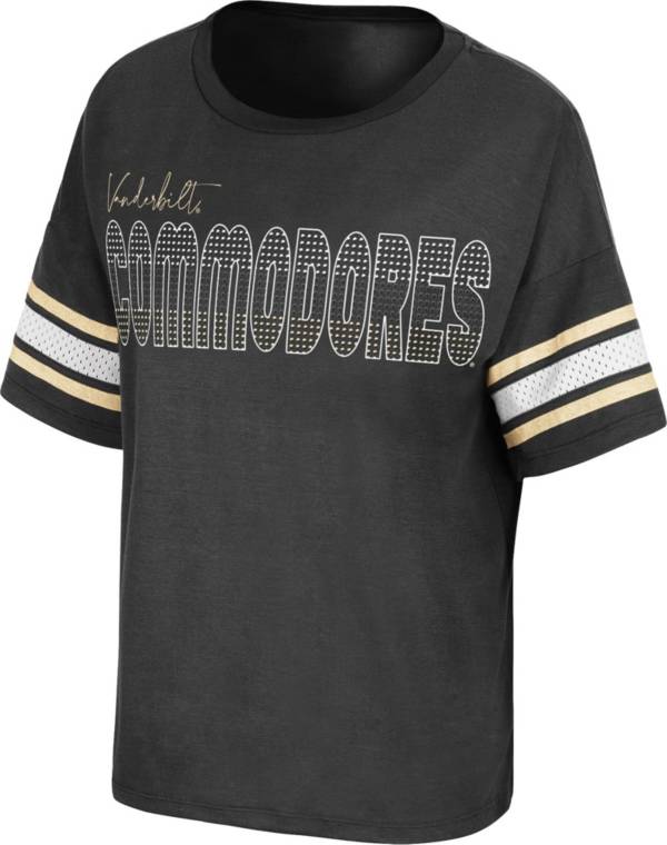 Colosseum Women's Vanderbilt Commodores Black Janis T-Shirt