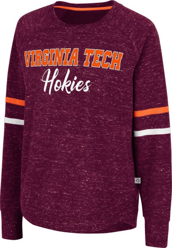 Colosseum Women's Virginia Tech Hokies Maroon Beach Break Pullover Sweatshirt