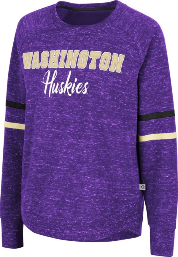 Colosseum Women's Washington Huskies Purple Beach Break Pullover Sweatshirt