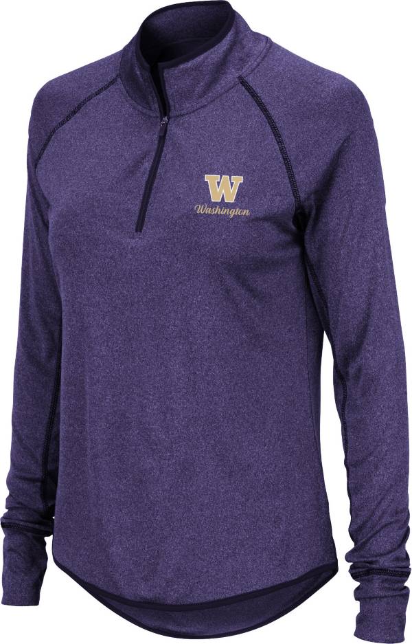 Colosseum Women's Washington Huskies Purple Stingray Quarter-Zip Shirt