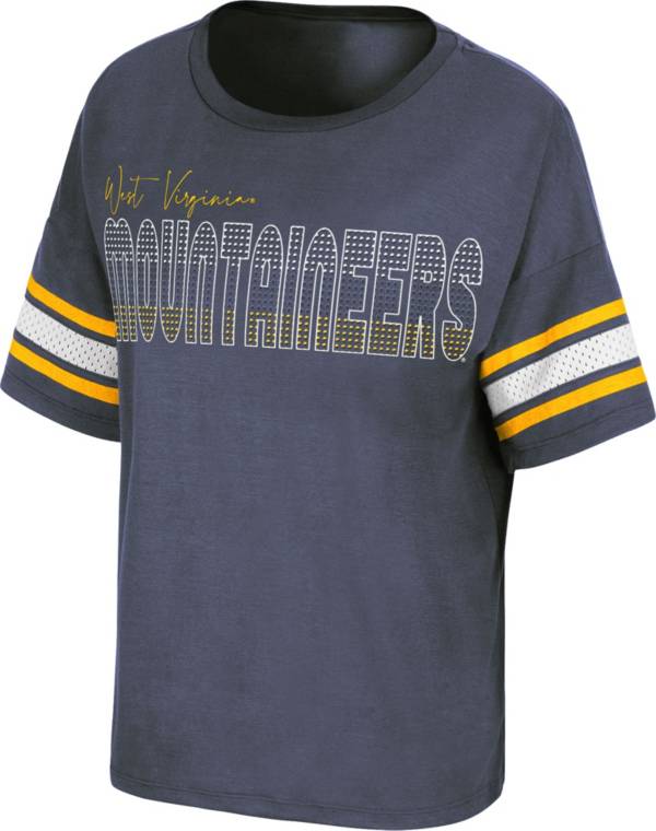 Colosseum Women's West Virginia Mountaineers Blue Janis T-Shirt product image