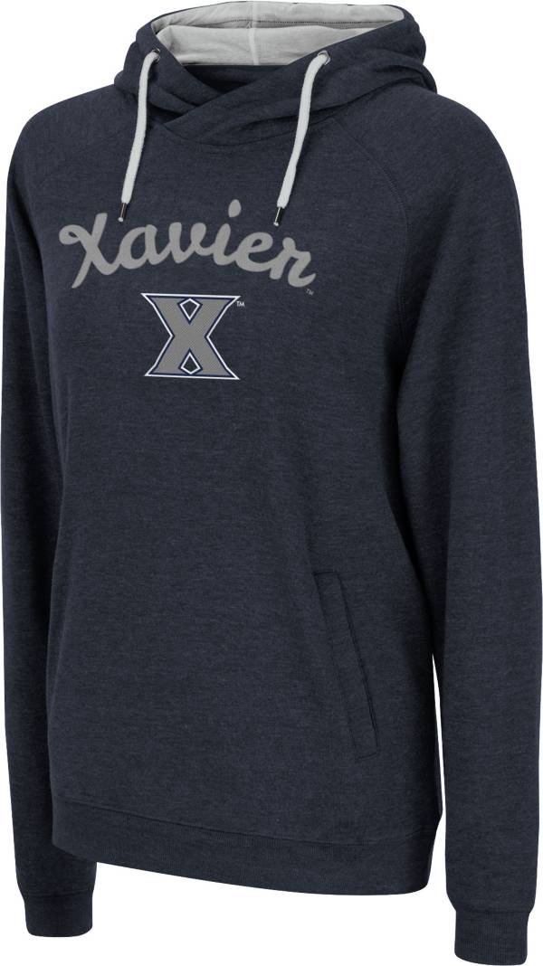 Colosseum Women's Xavier Musketeers Blue Pullover Hoodie