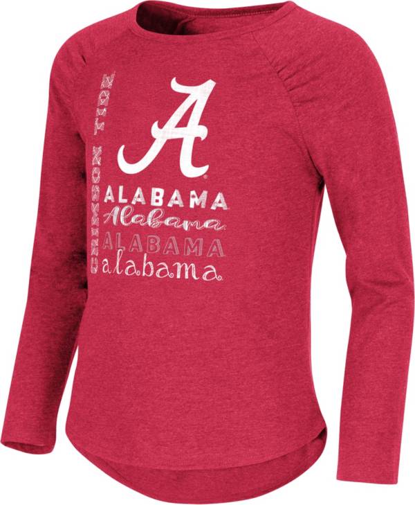 Colosseum Girl's Alabama Crimson Tide Crimson Heart Long Sleeve T-Shirt product image