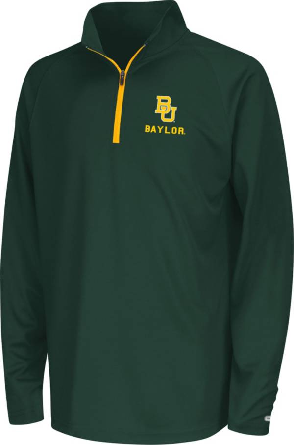 Colosseum Youth Baylor Bears Green Quarter-Zip Pullover Shirt