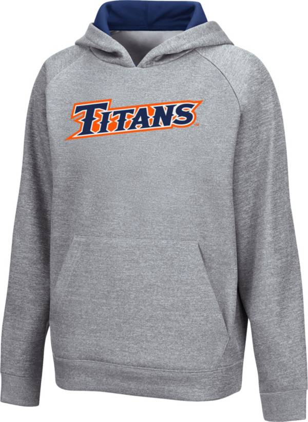 Colosseum Youth Cal State Fullerton Titans Grey Pullover Hoodie