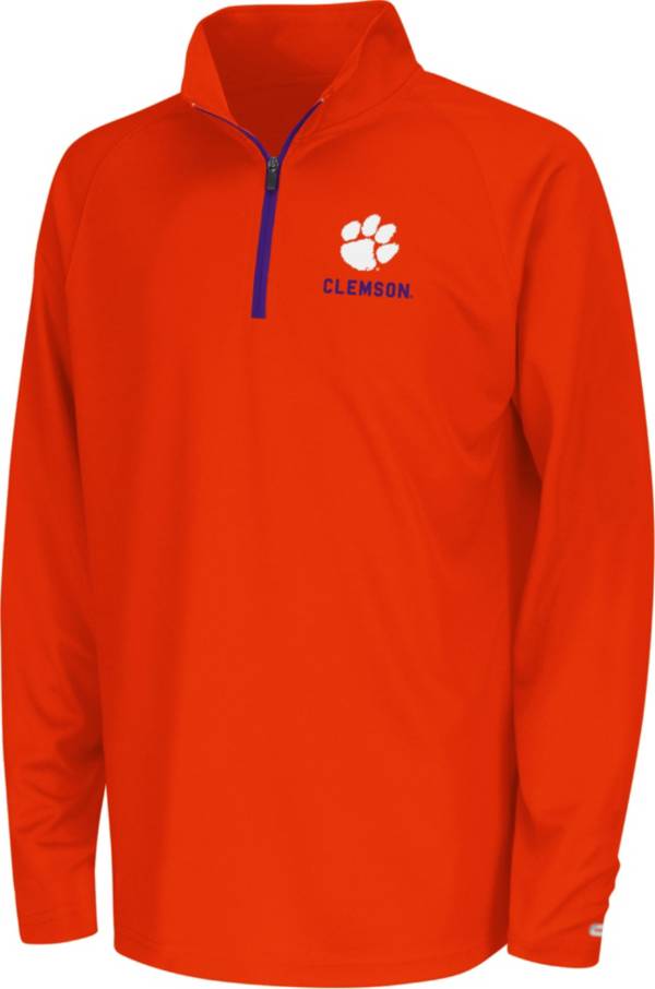 Colosseum Youth Clemson Tigers Orange Quarter-Zip Pullover Shirt