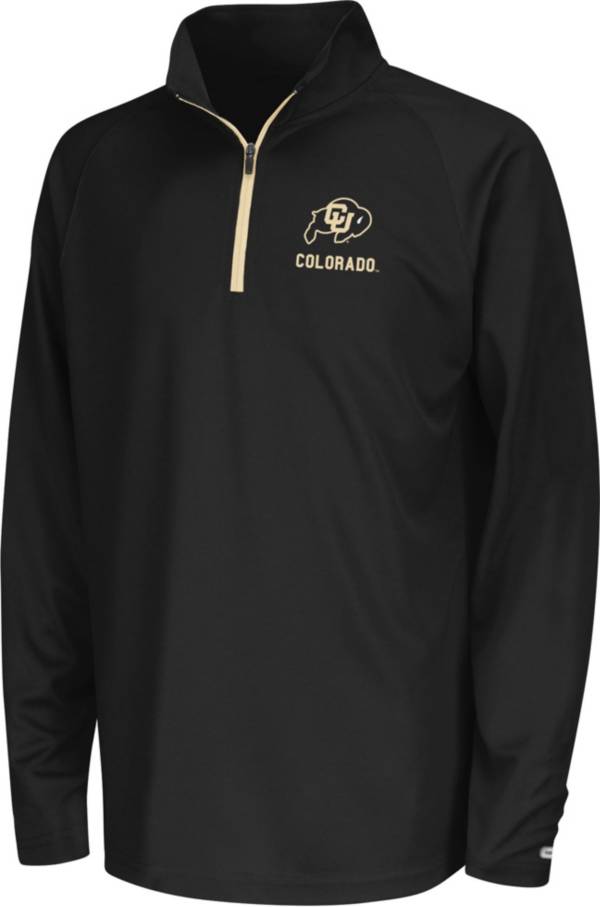 Colosseum Youth Colorado Buffaloes Black Quarter-Zip Pullover Shirt