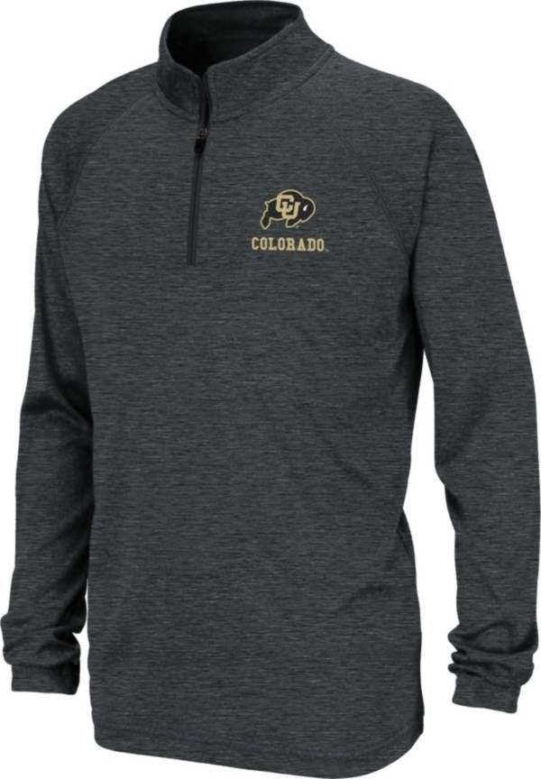 Colosseum Youth Colorado Buffaloes Black Quarter-Zip Pullover Shirt