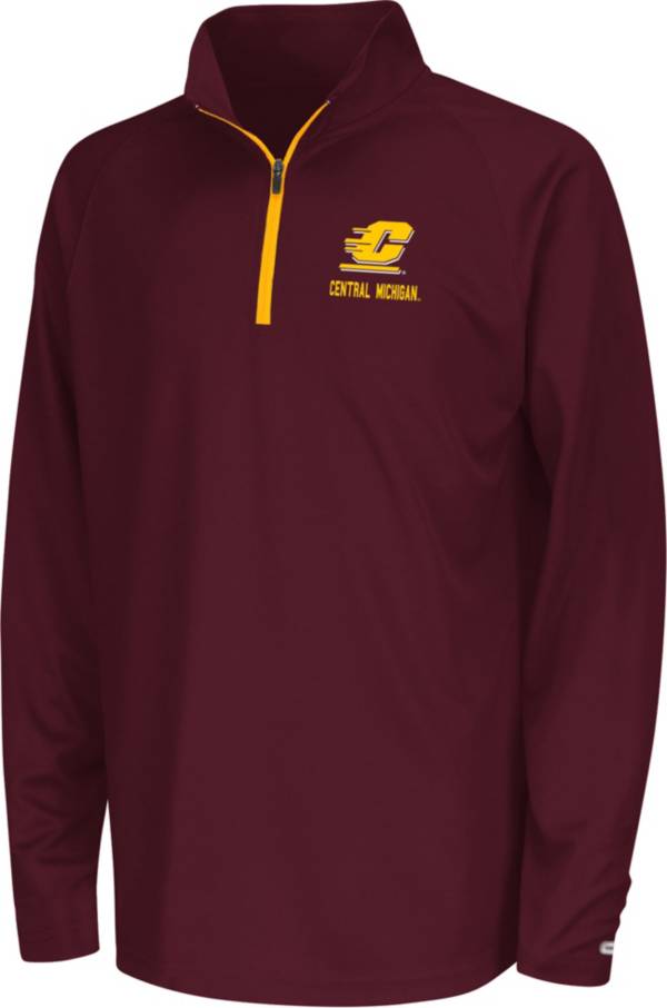 Colosseum Youth Central Michigan Chippewas Maroon Quarter-Zip Pullover Shirt