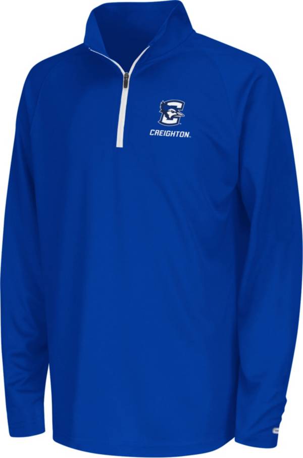 Colosseum Youth Creighton Bluejays Blue Quarter-Zip Pullover Shirt