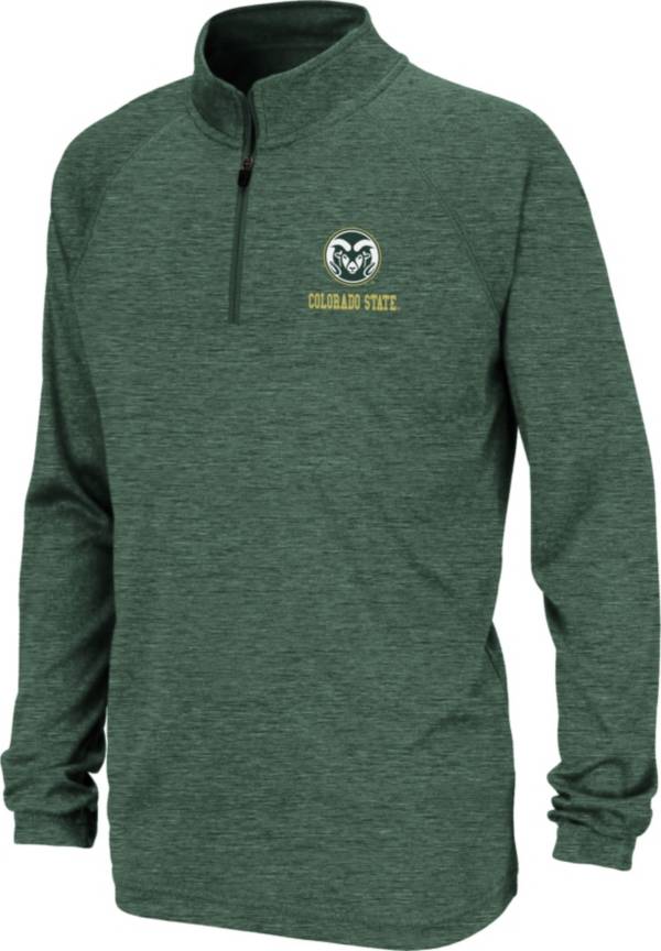 Colosseum Youth Colorado State Rams Green Quarter-Zip Pullover Shirt