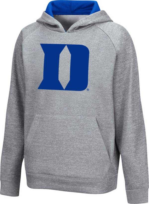 Colosseum Youth Duke Blue Devils Grey Pullover Hoodie