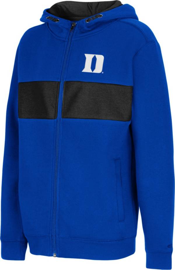 Colosseum Youth Duke Blue Devils Duke Blue Woodman Full-Zip Hoodie