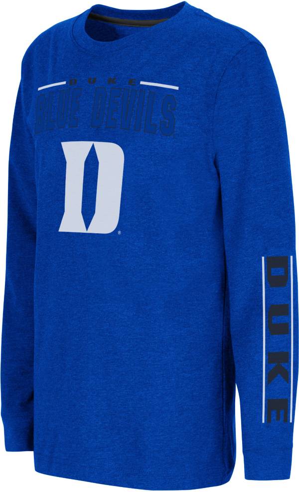 Colosseum Youth Duke Blue Devils Duke Blue West Long Sleeve T-Shirt