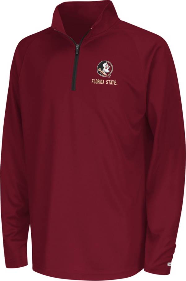 Colosseum Youth Florida State Seminoles Garnet Quarter-Zip Pullover Shirt