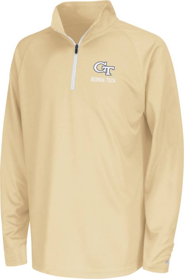 Colosseum Youth Georgia Tech Yellow Jackets Gold Quarter-Zip Pullover Shirt