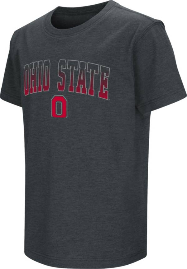 Colosseum Youth Ohio State Buckeyes Black Dual Blend T-Shirt