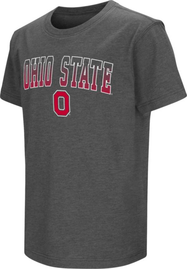 Colosseum Youth Ohio State Buckeyes Grey Dual Blend T-Shirt