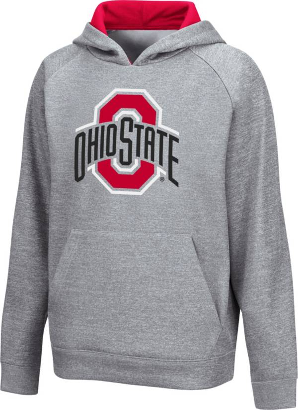 Colosseum Youth Ohio State Buckeyes Grey Pullover Hoodie