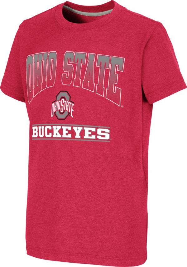 Colosseum Youth Ohio State Buckeyes Scarlet Toffee T-Shirt