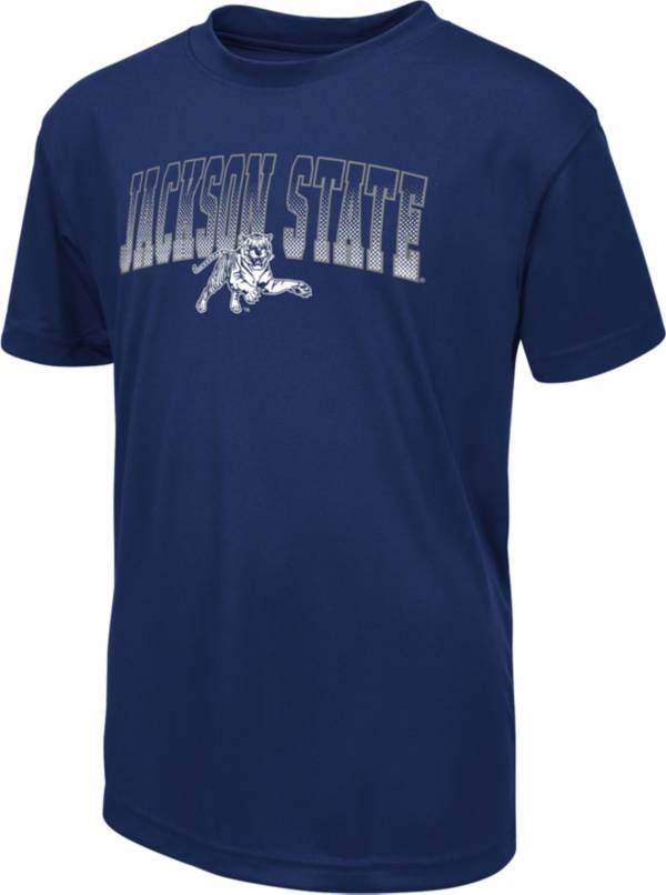 Colosseum Youth Jackson State Tigers Navy Dual Blend T-Shirt