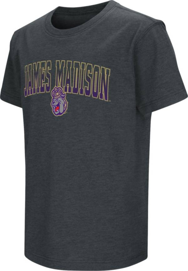 Colosseum Youth James Madison Dukes Black Dual Blend T-Shirt