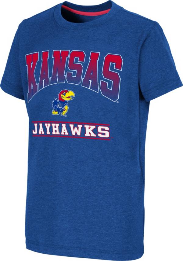 Colosseum Youth Kansas Jayhawks Blue Toffee T-Shirt