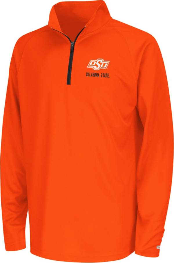 Colosseum Youth Oklahoma State Cowboys Orange Quarter-Zip Pullover Shirt