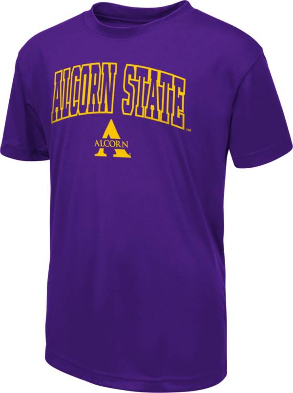 Colosseum Youth Alcorn State Braves Purple Dual Blend T-Shirt