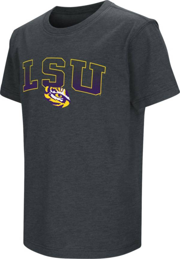 Colosseum Youth LSU Tigers Black Dual Blend T-Shirt