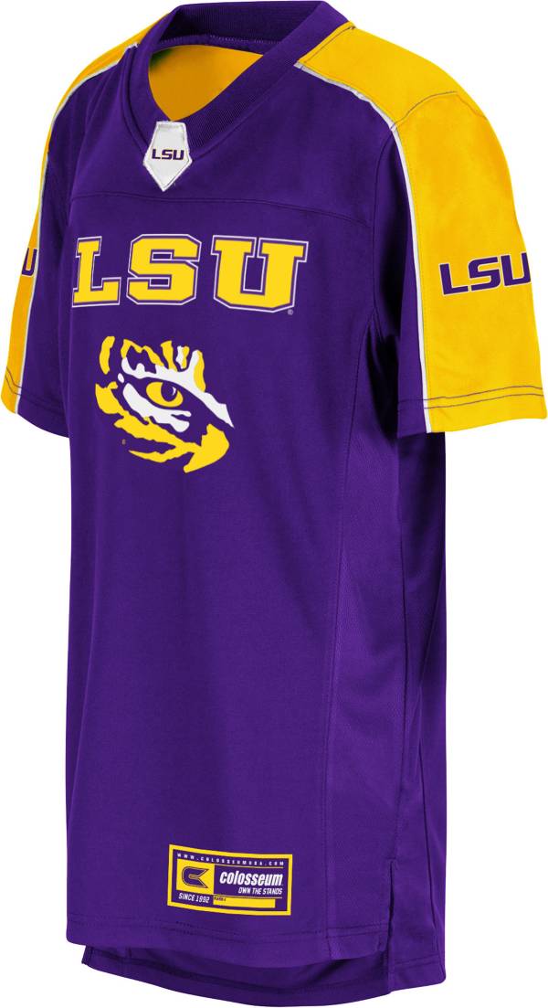 Colosseum Youth LSU Tigers Purple Broller Football Jersey