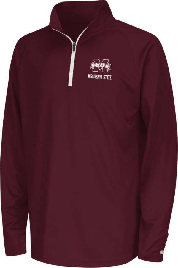 Colosseum Youth Mississippi State Bulldogs Maroon Quarter-Zip Pullover Shirt