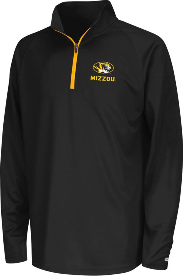 Colosseum Youth Missouri Tigers Black Quarter-Zip Pullover Shirt