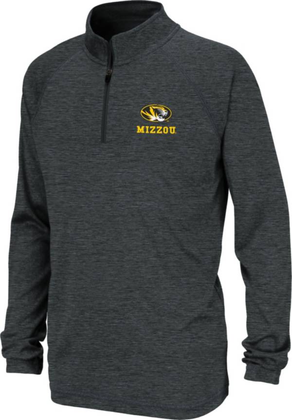 Colosseum Youth Missouri Tigers Black Quarter-Zip Pullover Shirt