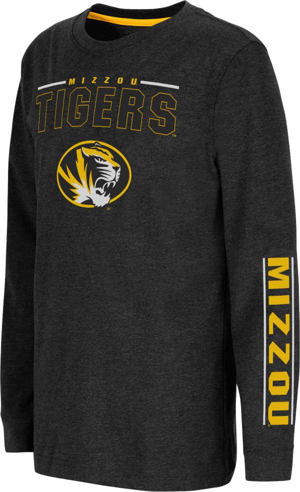 Colosseum Youth Missouri Tigers Black West Long Sleeve T-Shirt