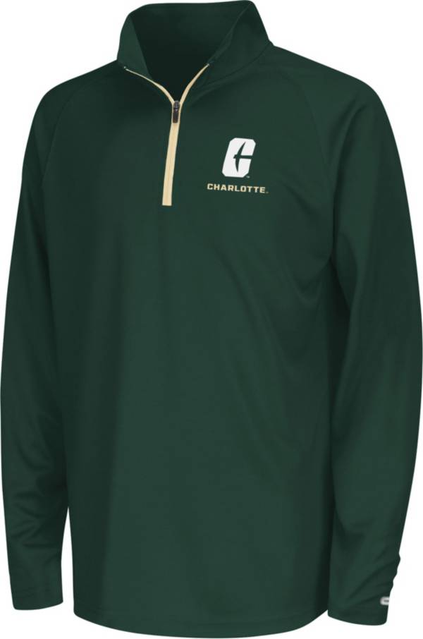 Colosseum Youth Charlotte 49ers Green Quarter-Zip Pullover Shirt